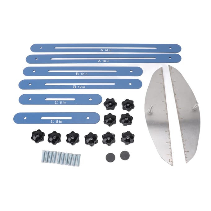 Traptrede Maatinstrument Roestvrij Staal Planken Indeling Markeringstool Traptrede Sjabloon Tool voor Trappen gray