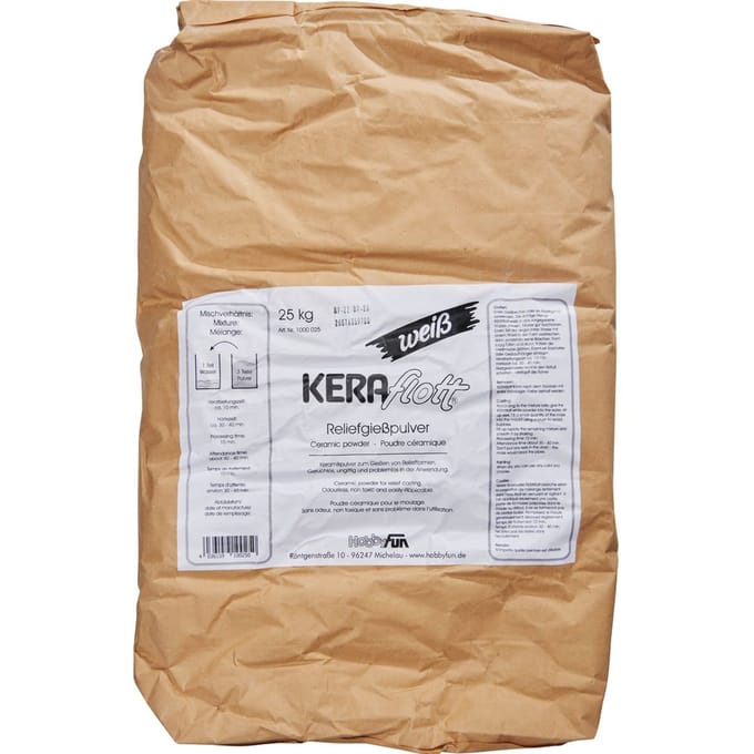 Keraflott reliëfgietmassa, Wit - 25 kg