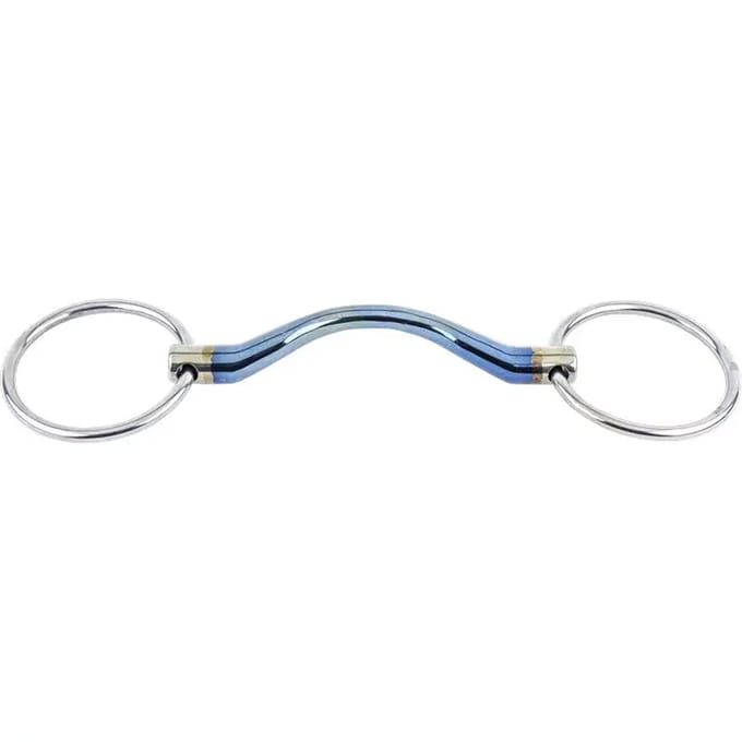Dubbel bit voor paarden Trust Sweet Iron Loose ring medium port