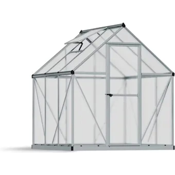 Canopia Tuinkas Mythos 6x6 - Polycarbonaat - Zilver - 185x186x208cm