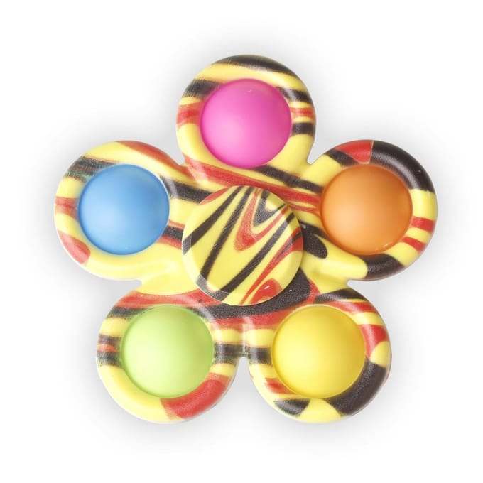 Fidget Spinner Sensorische Pops Vingerspeelgoed Tie Dye Eenvoudige Druk Bubbel Handspinner Voor ADHD Autisme Angst Stressverlichting Cadeaus