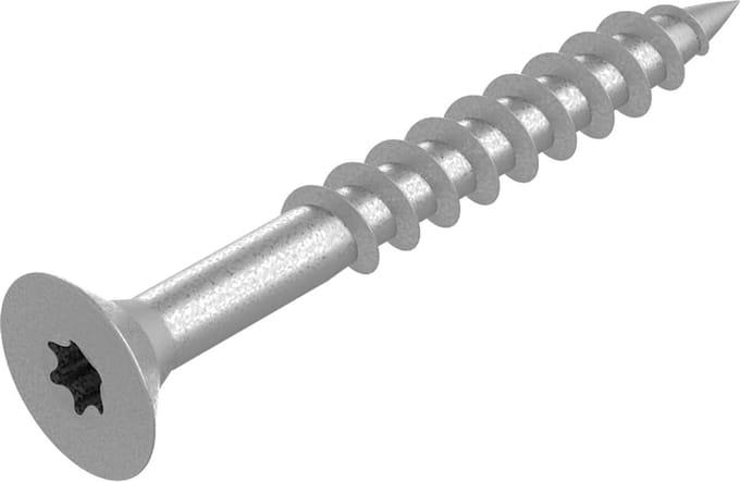 Spaanplaatschroeven RVS V2A 4x60 mm met Binnenzeskant Aandrijving - 150 stuks