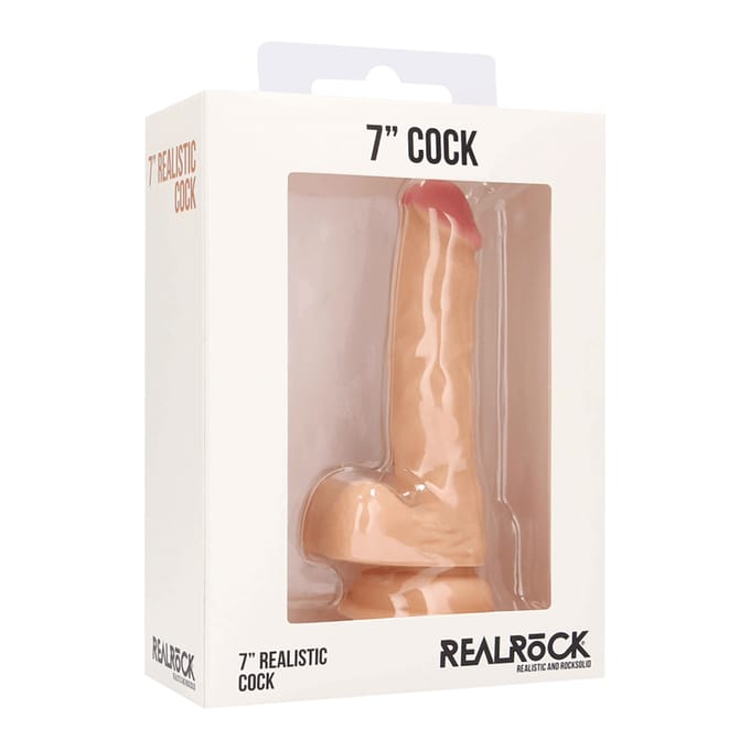 Realistische Dildo met balzak - 18 cm