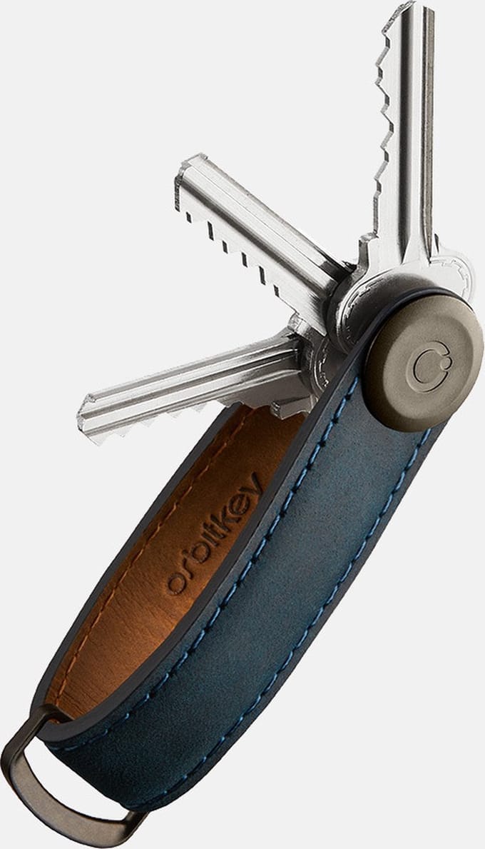 Orbitkey Sleutelhouder / Sleutelhanger - Crazy Horse Key Organiser 2.0 - Blauw