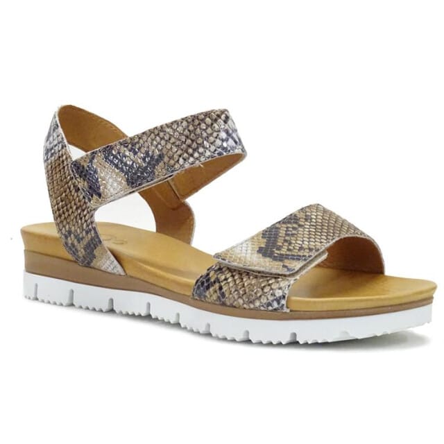 Aqa Snake Sandalen taupe Leer - Maat 40