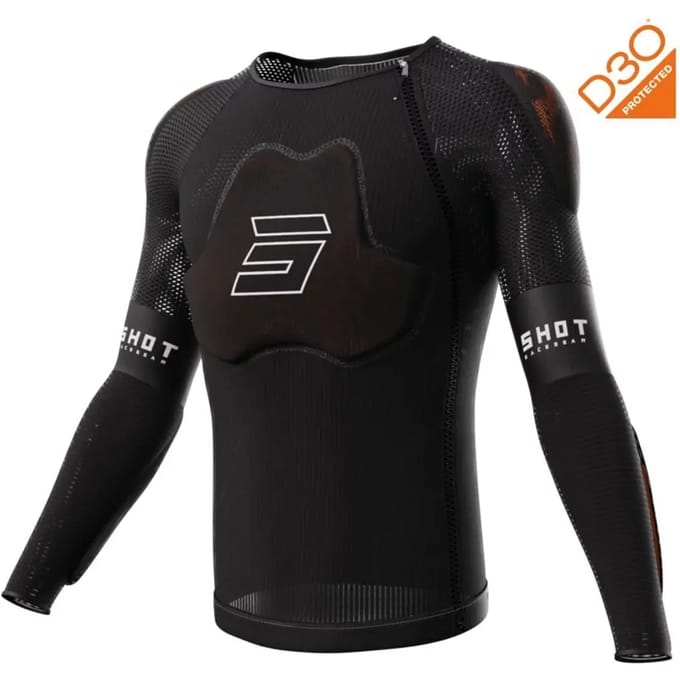 Langarm gilet Shot D3O
