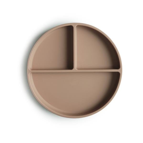 Mushie siliconen bord met zuignap|Natural|Bpa free|Plate|Kinderservies