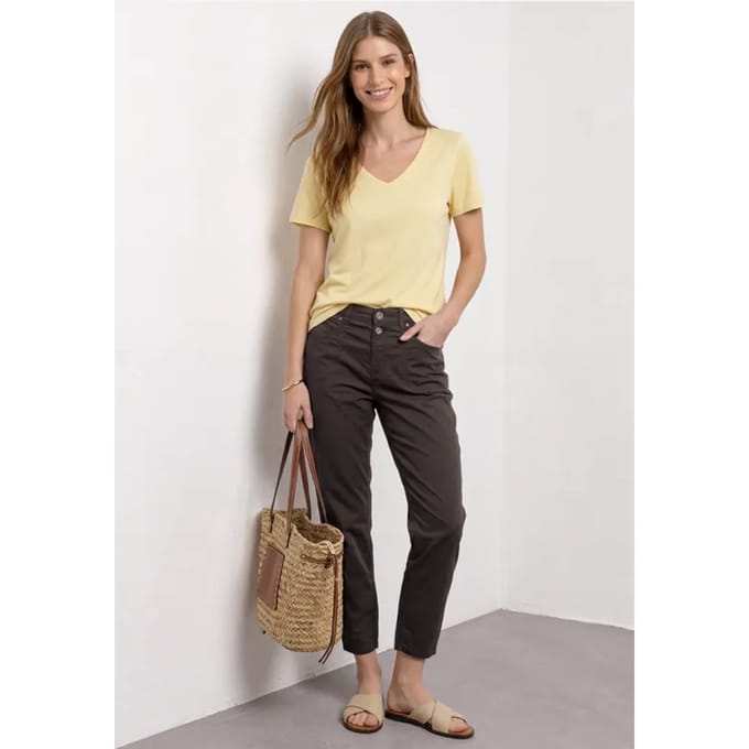 High Waist Barrel Leg broek