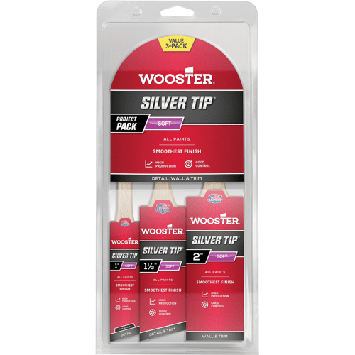 Wooster Silver Tip Project 3-Pack   071497181879   Verf