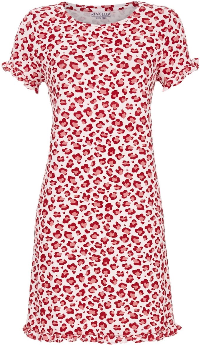 Roze panterprint nachthemd Ringella - Roze - Maat - 46