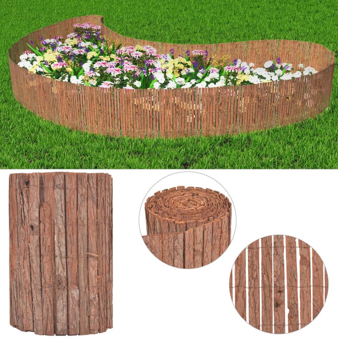 vidaXL - Scherm - 1000x50 - cm - schors