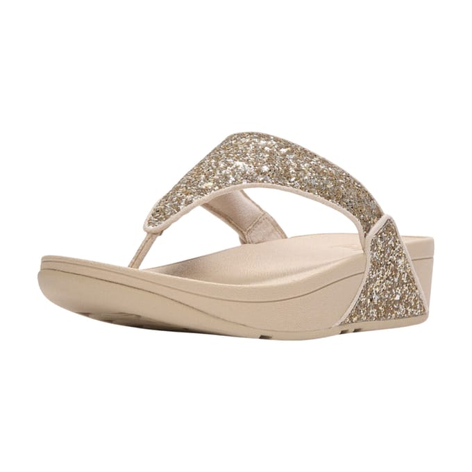 FitFlop Lulu multi-tonal glitter toe-post sandals