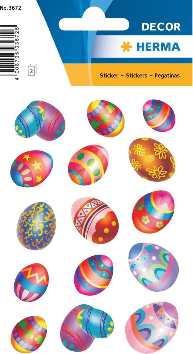 HERMA 3672 sticker Papier Multi kleuren Permanent 30 stuk(s)