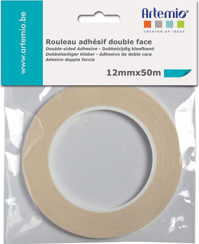 Artemio dubbelzijdig plakband 12 mm X 50 m