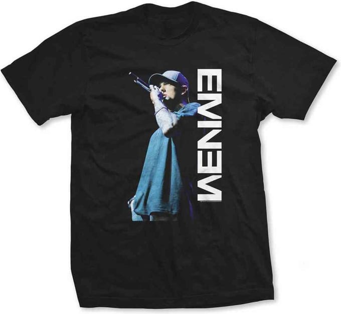 Eminem - Mic. Pose Dames T-shirt - XXL - Zwart