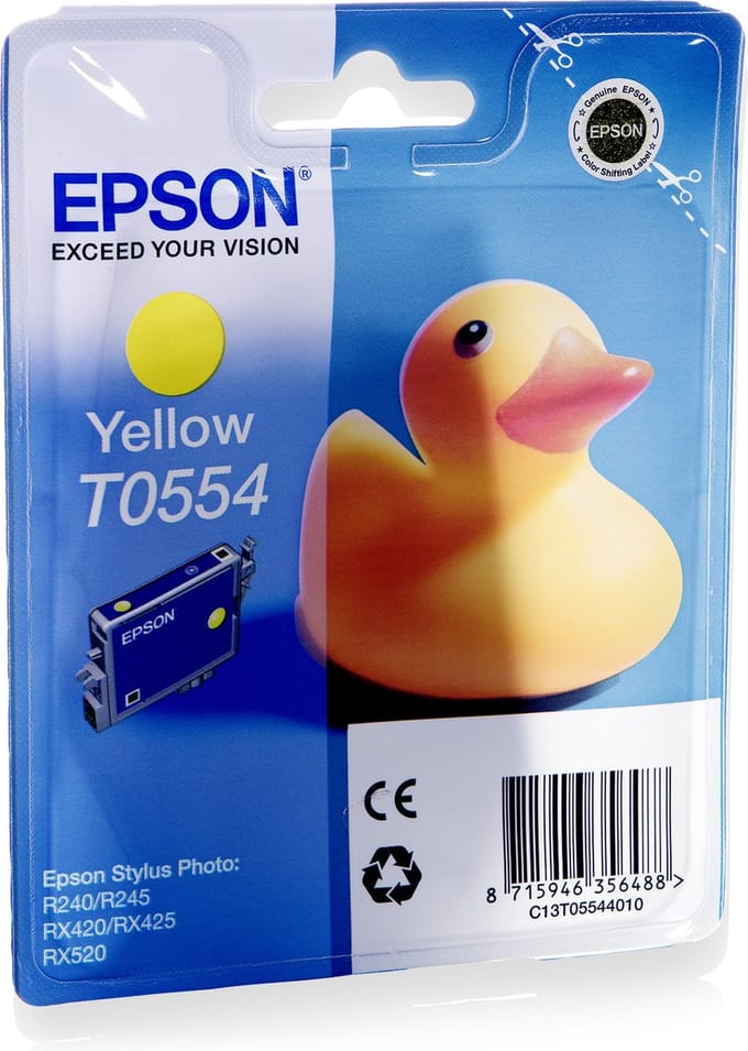 Epson T0554 - Inktcartridge / Geel