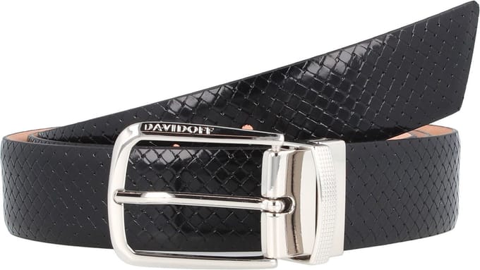 Davidoff Paris Riem Leer - Jongens - individuell kürzbar - schwarz