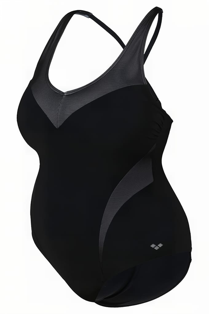 Arena W Isabel Light Cross Back One Piece Plus Black-white Größe: 3X | Badeanzüge Outlet | Damen | Schwarz