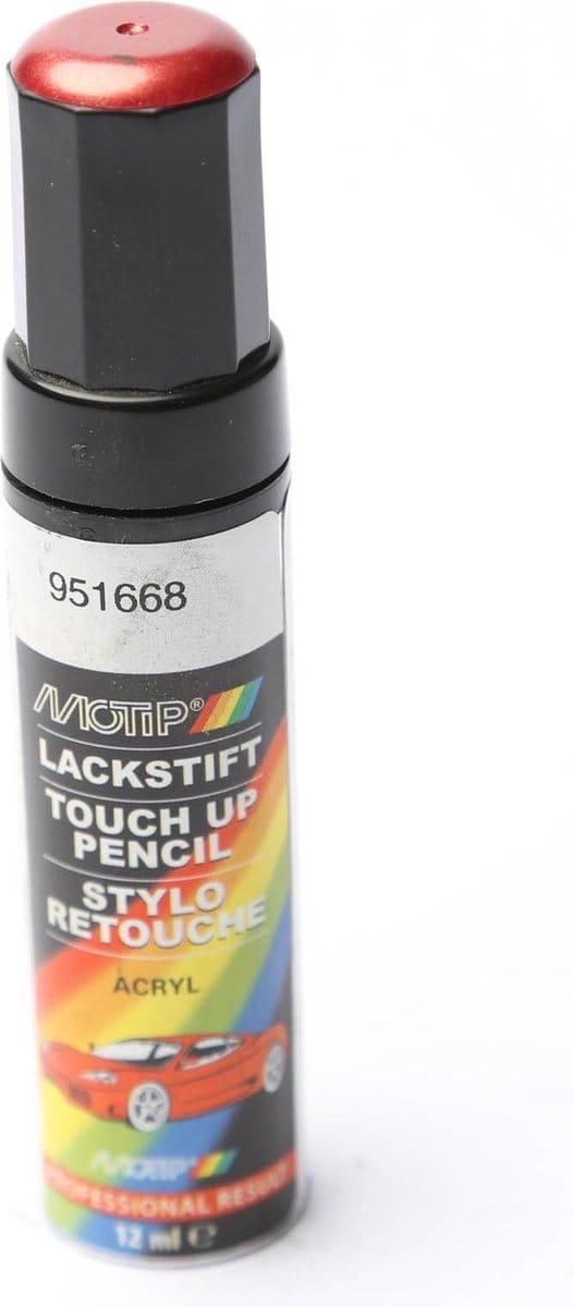 Motip 951668 - Auto lakstift - Rood Metallic - 12 ml