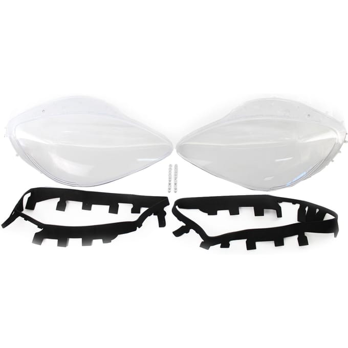 Koplamplensafdekking Koplamplens Plastic omhulsel Vervanging van koplampmontage voor Corvette wit
