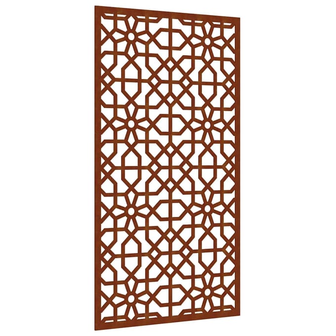 vidaXL - Wanddecoratie - tuin - Moors - ontwerp - 105x55 - cm - cortenstaal