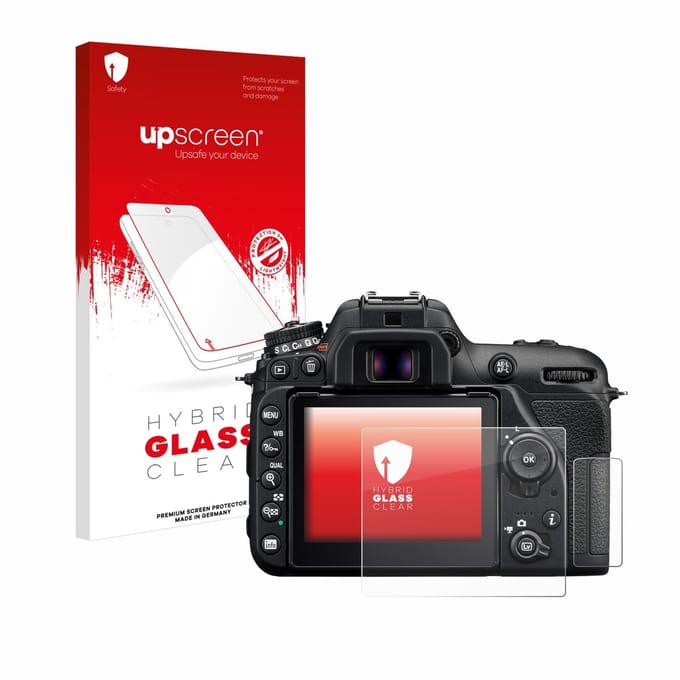 upscreen - Screenprotector voor Nikon D7500 - Folie Beschermfolie Beschermglas transparant