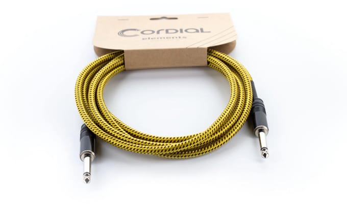 Cordial EI 5 PP-TWEED-YE Instrumentkabel 5 m - Instrumentenkabel