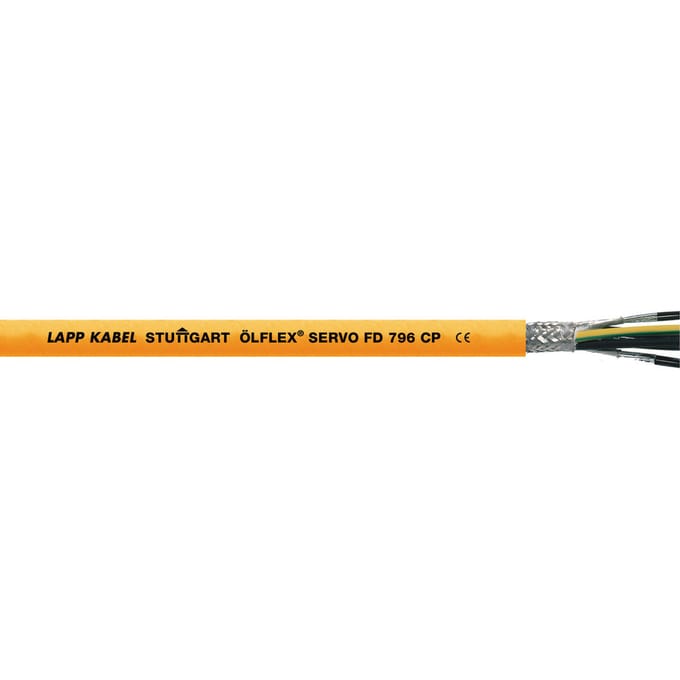 Afgeschermde Servo Kabel OLFLEX FD 796 CP 4G2.5 - 0027951 [2 Meters]
