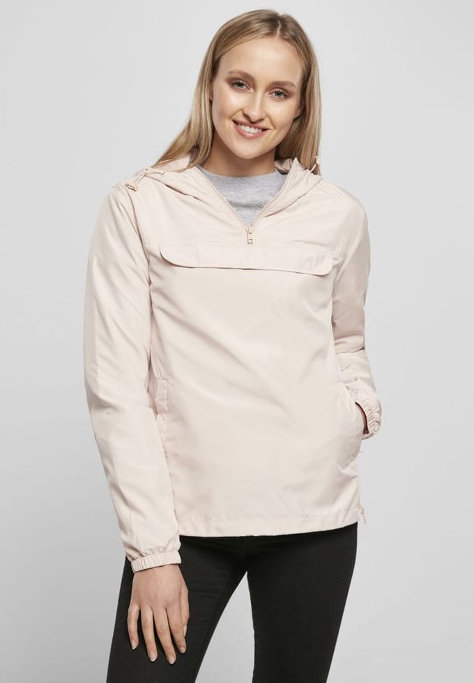 Build your Brand Ladies´ Basic Pull Over Jacket BY095 - Light Pink - 3XL
