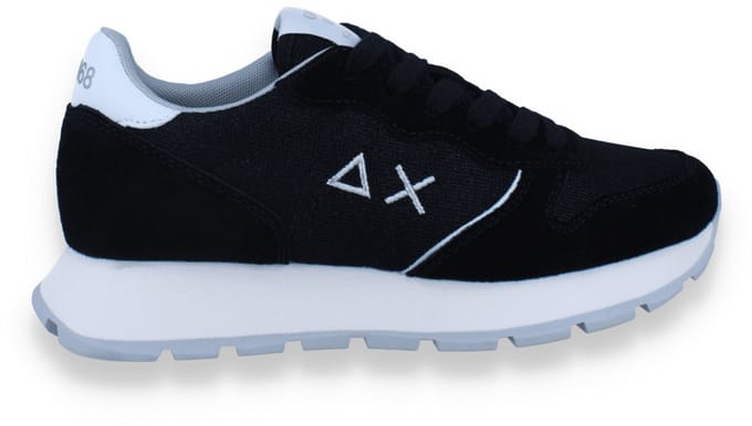 Sun 68 Dames Sneaker Ally Glitter Textile 11 Black | Zwart | Maat: 42