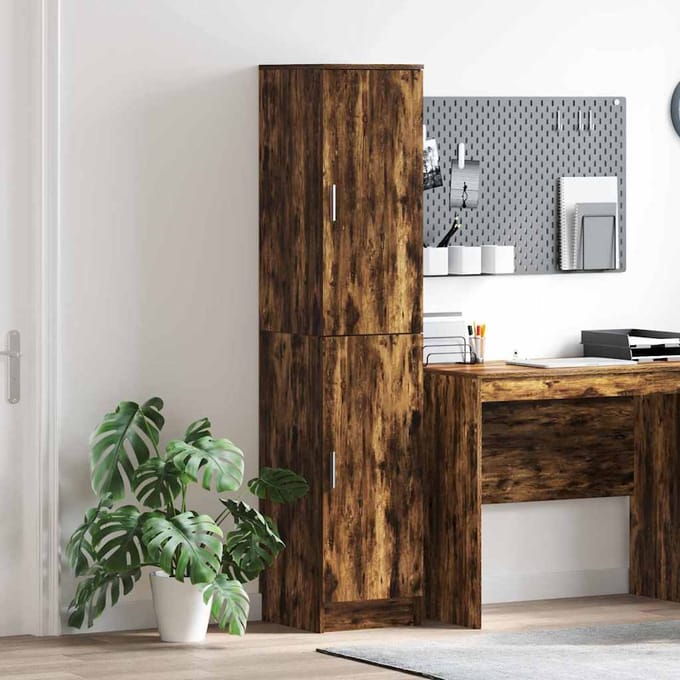vidaXL - Highboard - Rook - Eiken - 35 - x - 39 - x - 168 - cm