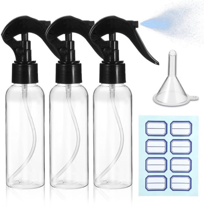 Allecto - Plastic spuitflessen - Mini spuitflessen set - 3 stuks