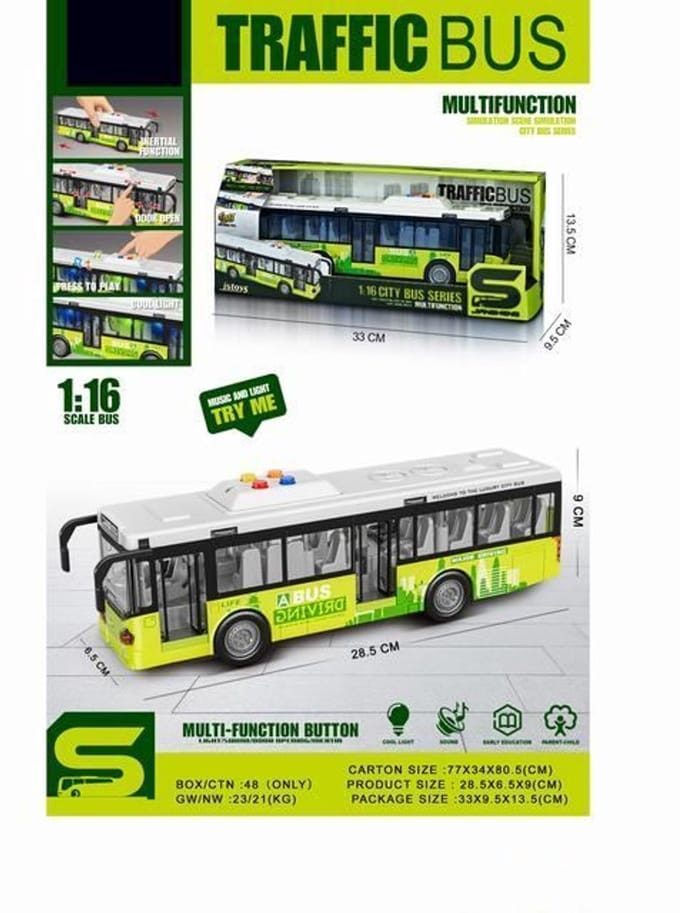 Friction Bus(Light,Music,Door Can Open).