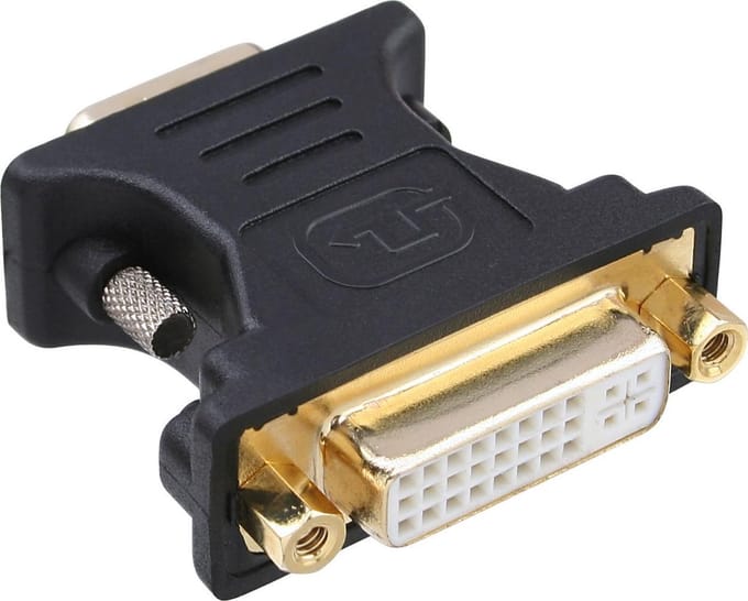 Premium VGA naar DVI-I adapter / zwart