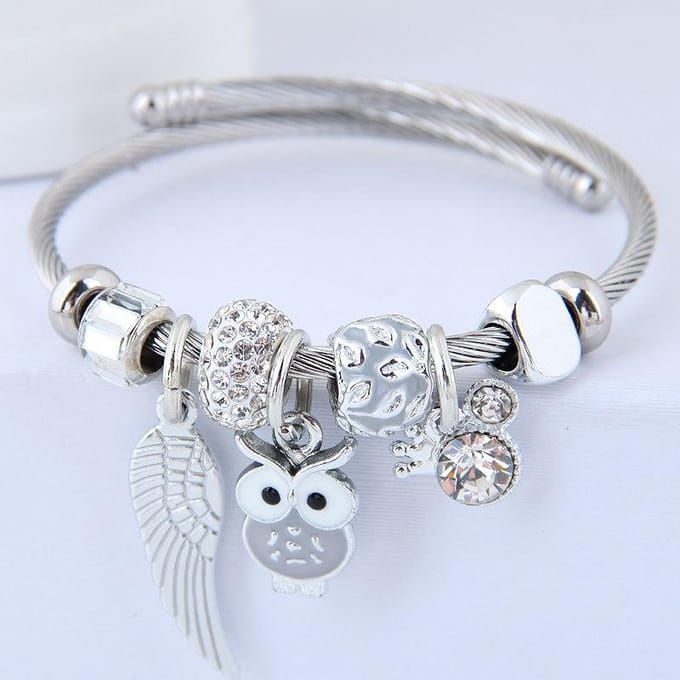 Mode, Metaal Veelzijdig, Vleugels, Uil, Multi-Element, Eenvoudige Persoonlijkheid Accessoires Persoonlijkheid Armband