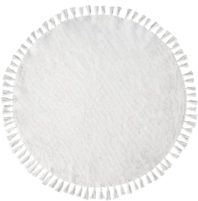 MITSOBI - Vloerkleed - Wit - 120 cm - Katoen