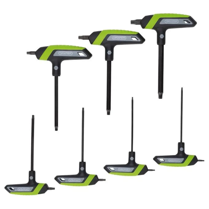 T-greep hexagonale en metrische inbussleutelset Draper TX-STAR