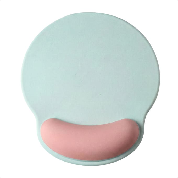 Techidna - Ergonomische Muismat met Polssteun - Groen & Roze - Gelkussen - Antislip - Compact