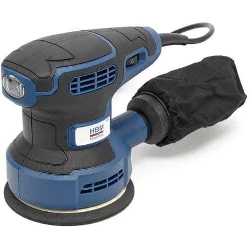 HBM Variabele Excenterschuurmachine 320 Watt Inclusief 12 Schuurvellen