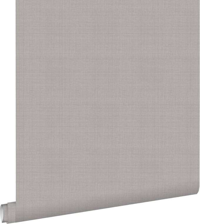 ESTAhome behang linnenstructuur lichtgrijs - 53 cm x 10.05 m - 139026