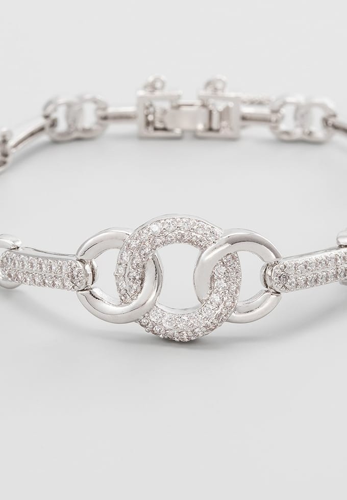 US Polo Assn Sieraden Margaret Rhodium Armband