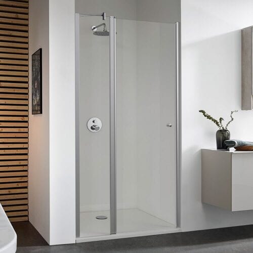 Koralle TwiggyPlus swing door with fixed element in niche 100 x 200 cm VZ18510020AA1