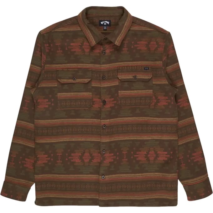 Billabong Offshore Jacquard Overhemd Met Lange Mouwen Bruin 2XL Man
