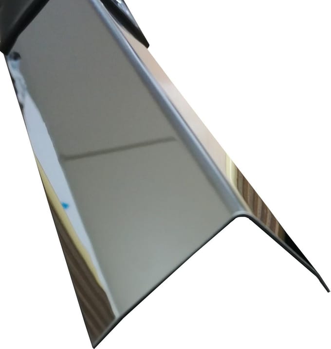 RVS Hoekprofiel 150 cm - Driehoekig Gebogen Rand- en Trapbescherming
