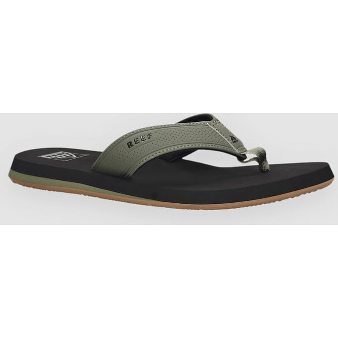 Reef The Layback black/Olive Heren Slippers - Zwart/Olijfgroen - Maat 45