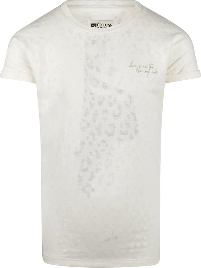 No Way Monday - Meisjes Shirt - Offwhite - Maat 98
