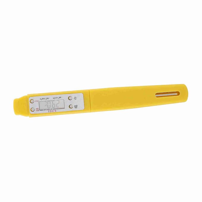 1 Stuk Direct Lezende Digitale Voedselthermometer Keuken Koken BBQ Vleespen(Geel) geel