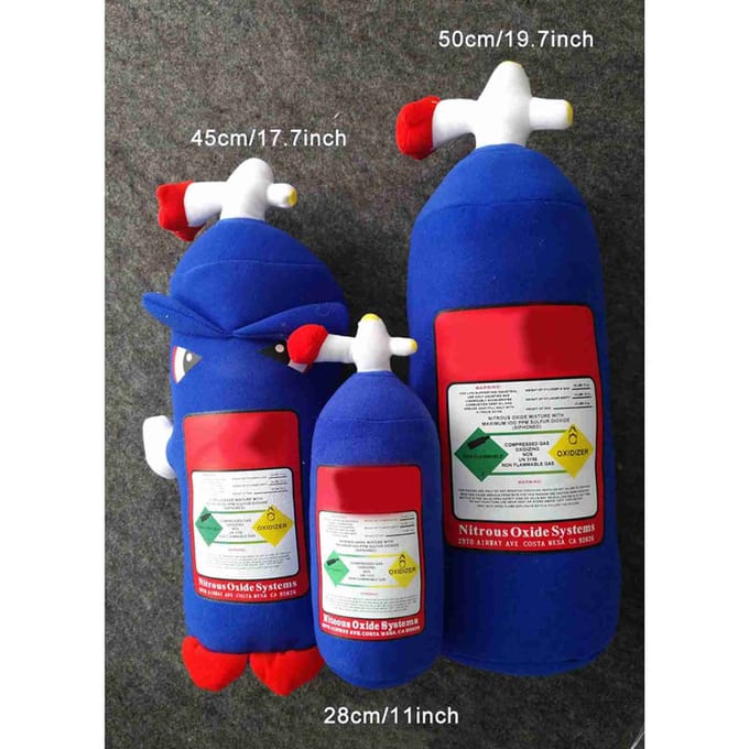 Fles Kussen Pluche Speelgoed Groot Goed Cadeau Auto Decor blue