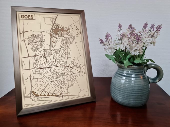 Decoratief Beeld - Houten Van Goes - Hout - Bekroned - Bruin - 21 X 30 Cm