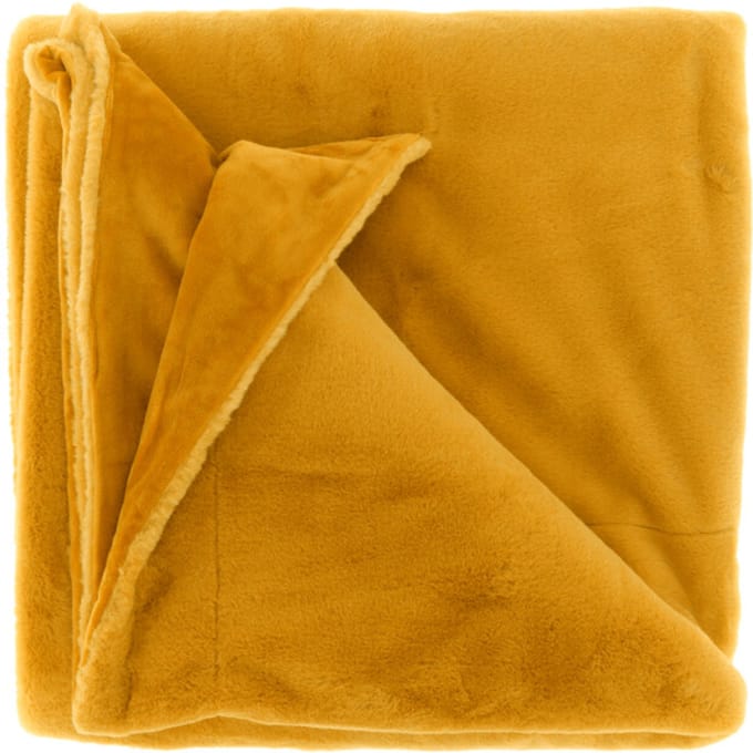 Unique Living - Plaid Klaas 150x200cm - Glowy Yellow